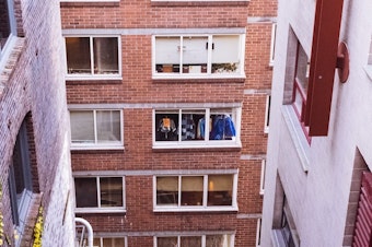 caption: Apartment view in Seattle. 