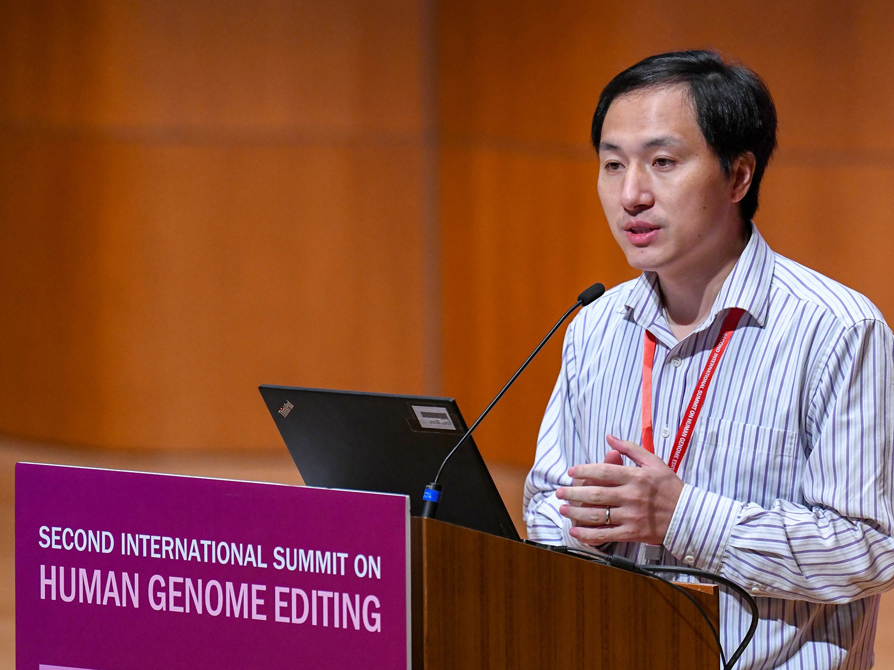 caption: Scientist He Jiankui was criticized by colleagues after his claim to have created gene-edited babies became public. Three leading scientific organizations are calling for more controls.