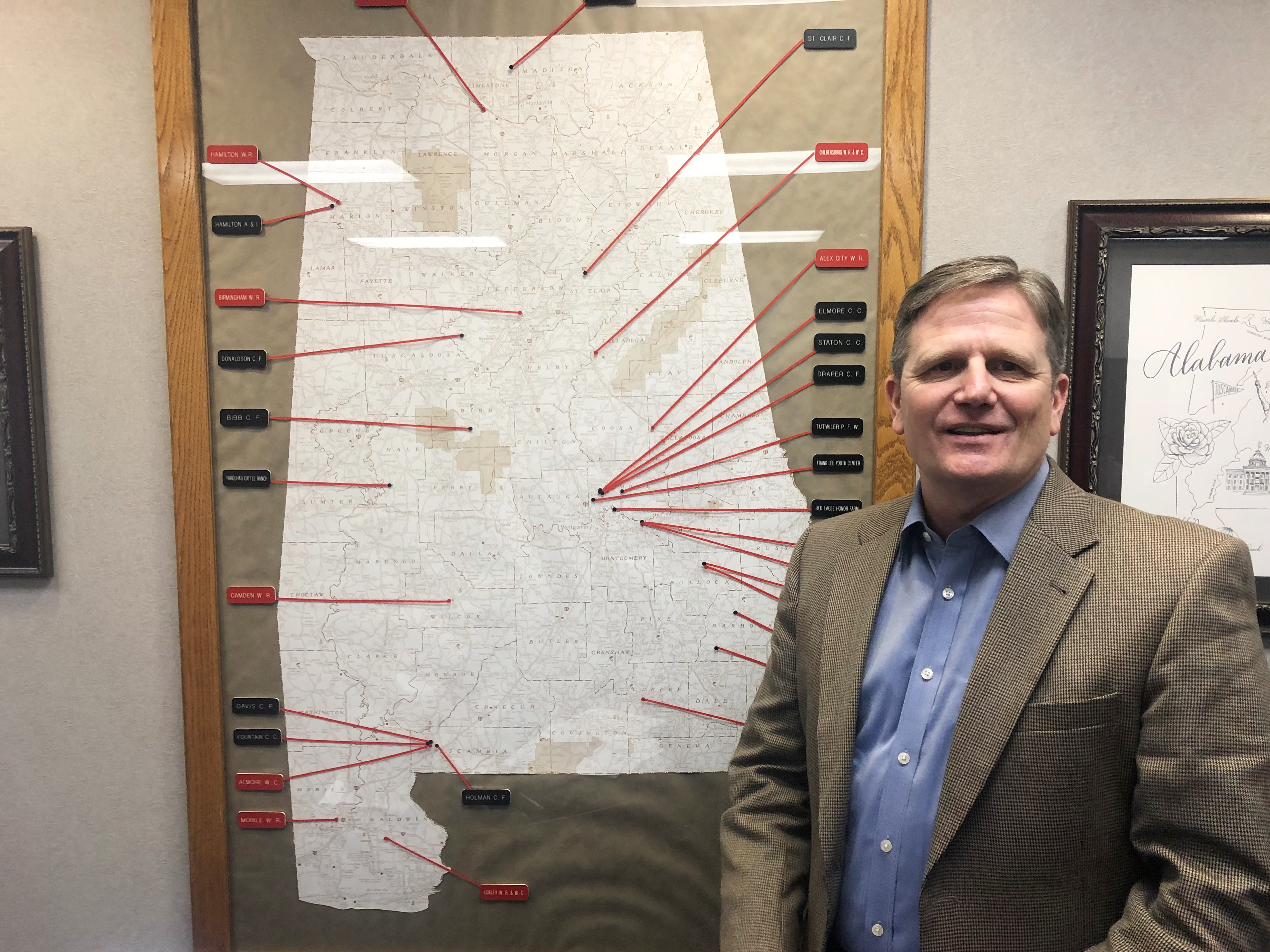 caption: Alabama prison commissioner Jeff Dunn says the Department of Corrections is implementing some federal recommendations and taking measures to improve, including the creation of an inspector general and a corruption task force, and hiring a new deputy commissioner.