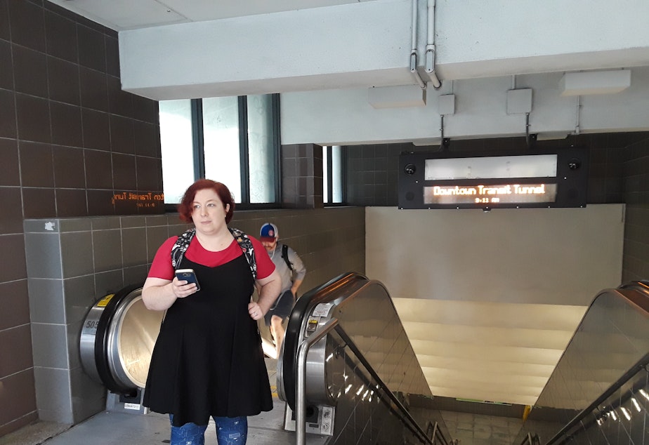 caption: KUOW listener Audrey Farmer was curious about why escalators on her commute seem to break down so often.