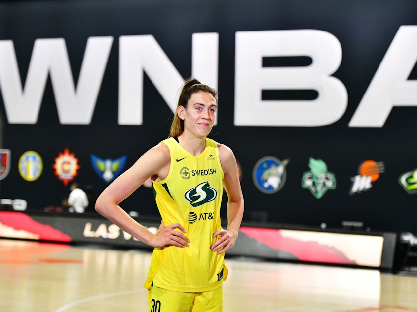 caption: Breanna Stewart of the Seattle Storm announced a deal for a signature shoe with sports brand Puma.