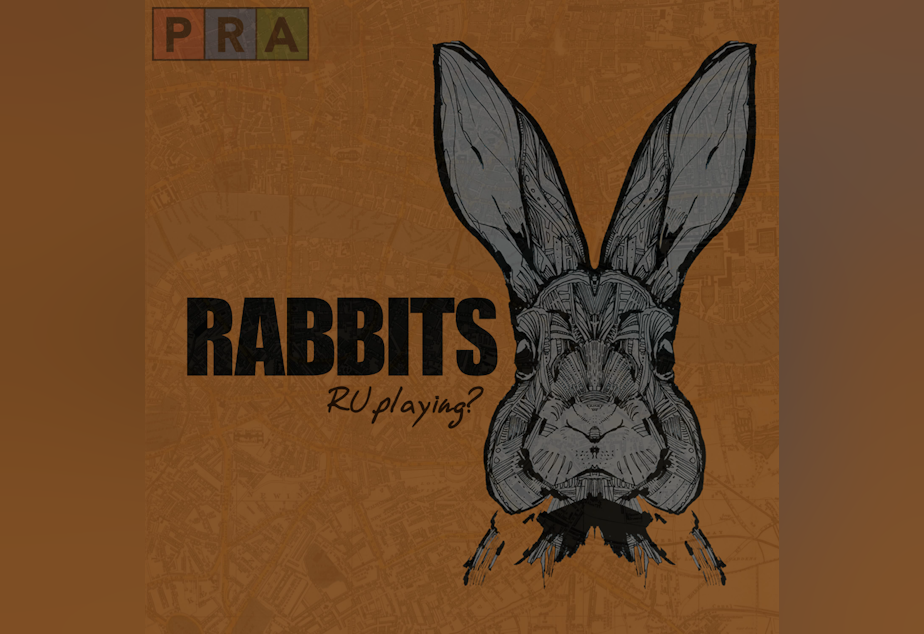 caption: Rabbits, a fiction podcast produced in Seattle by the Public Radio Alliance.