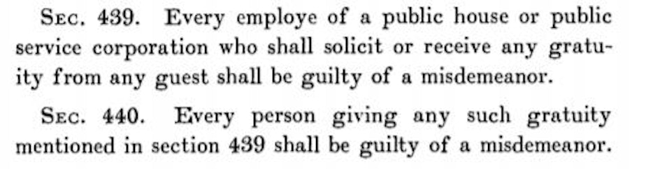 caption: In 1909, Washington enacted an anti-tipping law. 