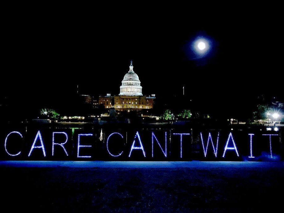 caption: The Care Can't Wait coalition has advocated for federal support for family caregivers, including advocating for the Build Back Better bill in 2021.