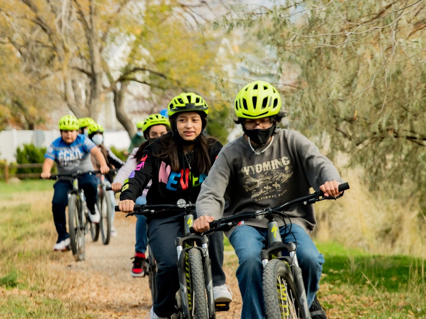 caption: Middle school is a good time to encourage kids to embrace the benefits of bike riding, says Esther Walker of Outride, a nonprofit which promotes cycling at school.