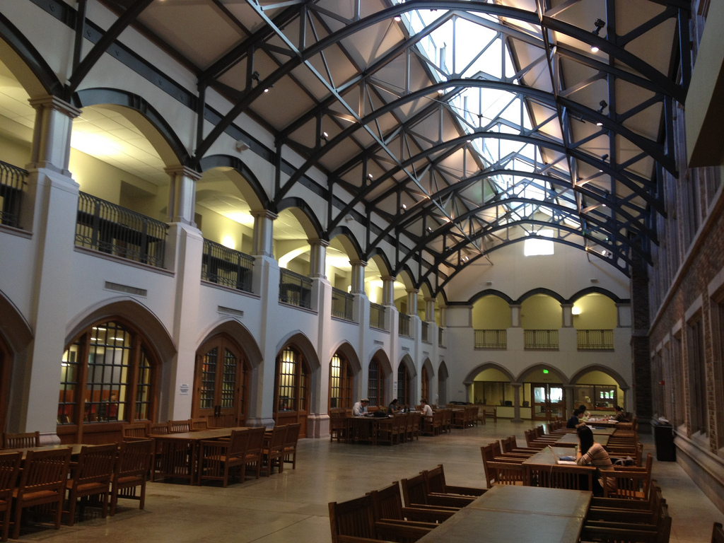 caption: Mary Gates Hall, University of Washington