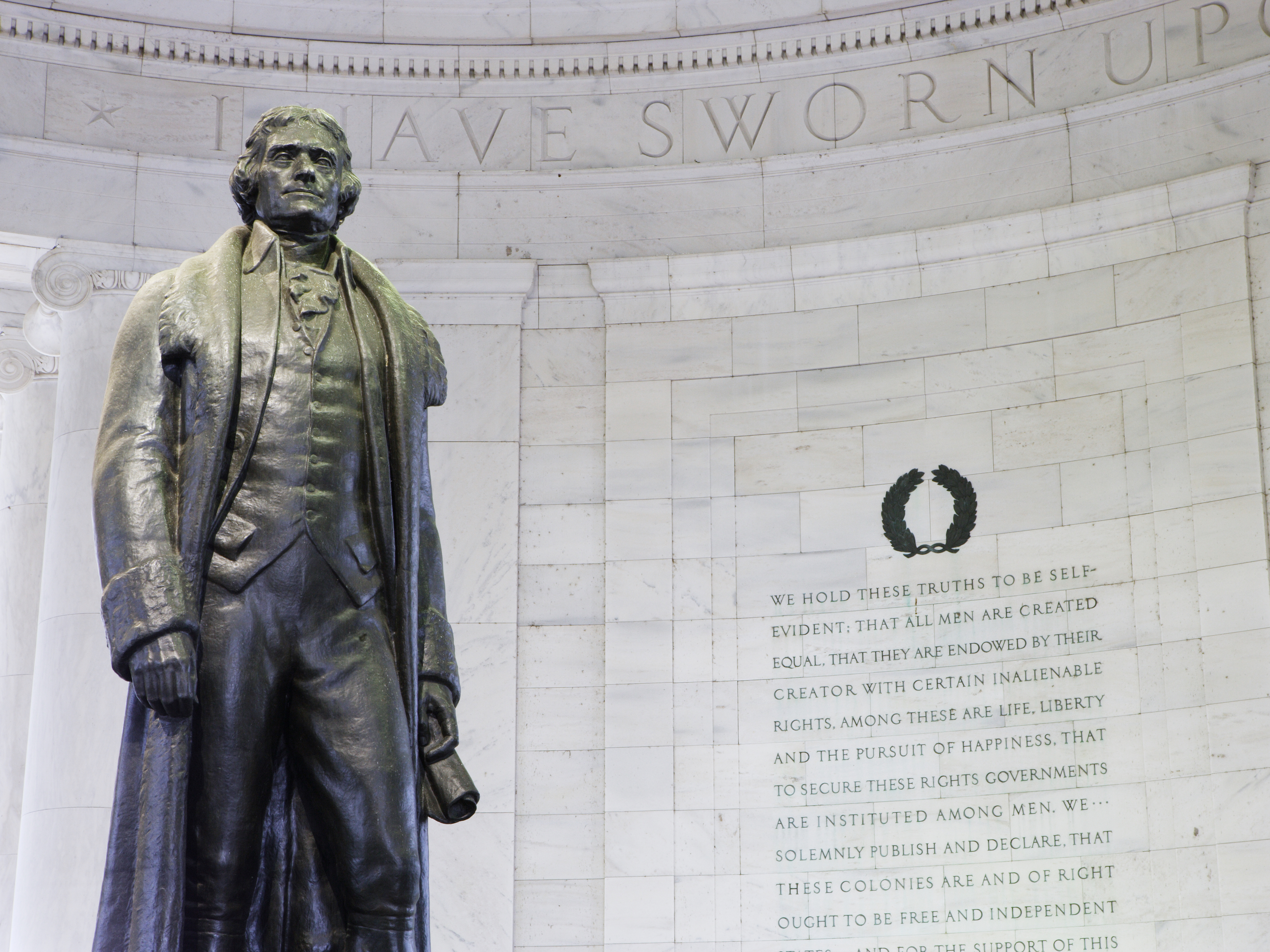 caption: Thomas Jefferson owned hundreds of slaves, yet he also wrote that "all men are created equal." How did he square the contradictions between his values and his everyday life?