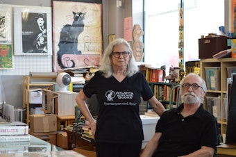 caption: Jan Bolgla and Bob Roarty have owned and operated Atlanta Vintage Books for more than 16 years.