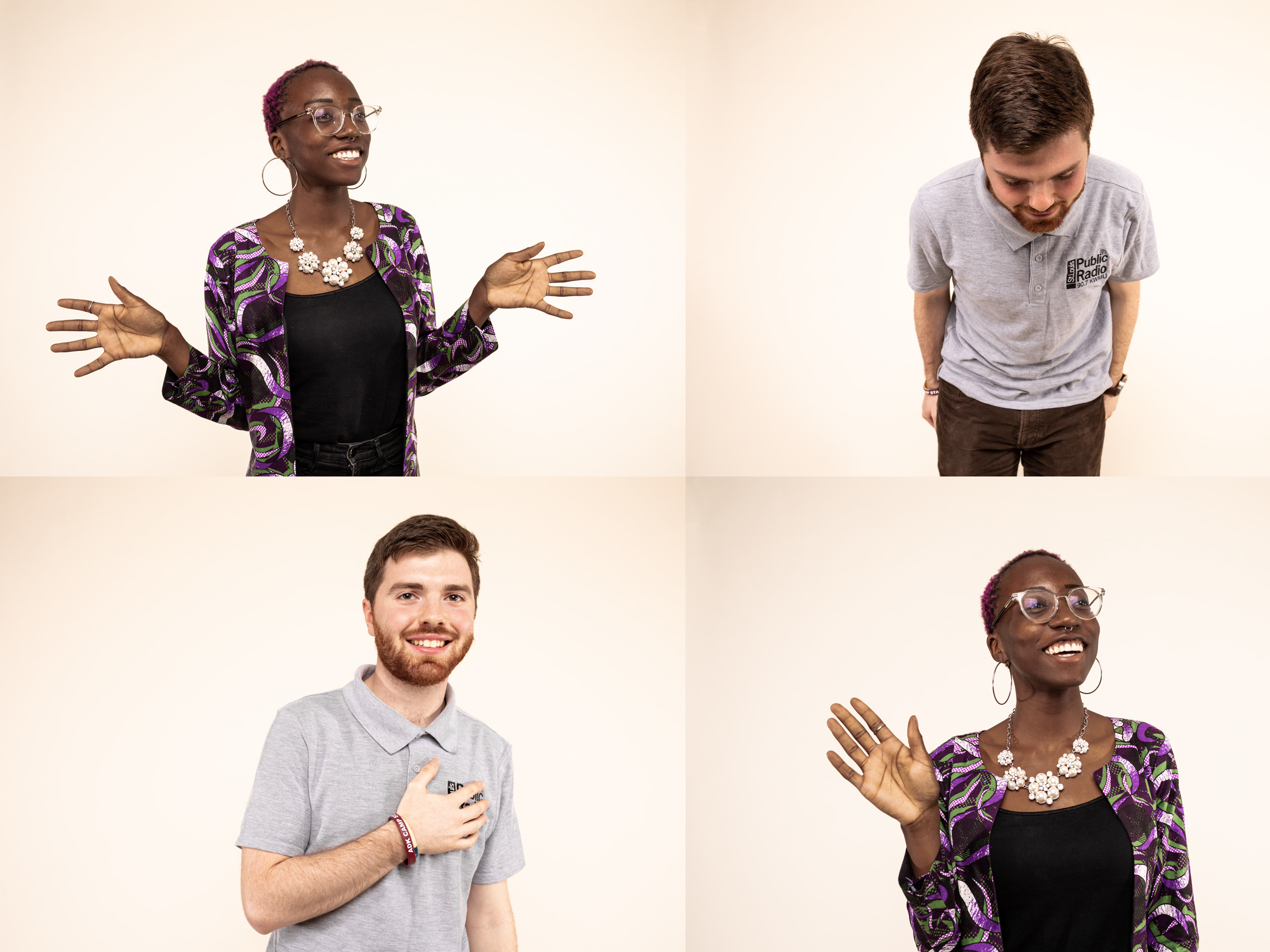 caption: Practicing social distancing and getting creative with no-touch greetings are key methods to curbing the spread of the novel coronavirus.