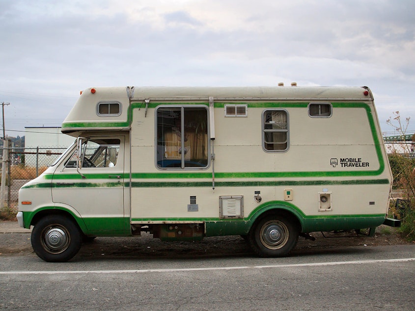 caption: Some neighborhoods have complained about an increase in the homeless population, including those that live in vehicles.