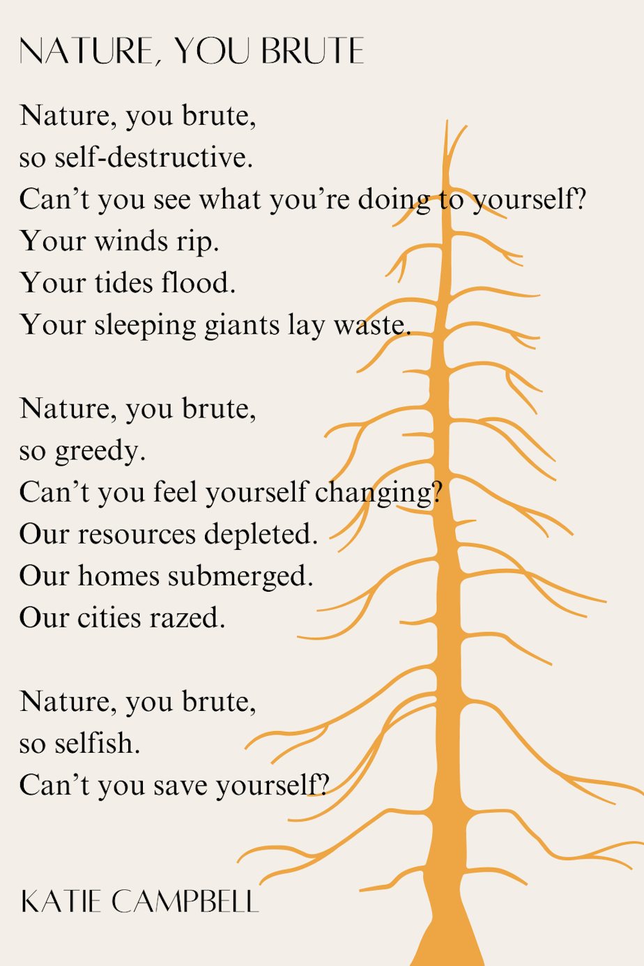 Nature You Brute By Katie Campbell