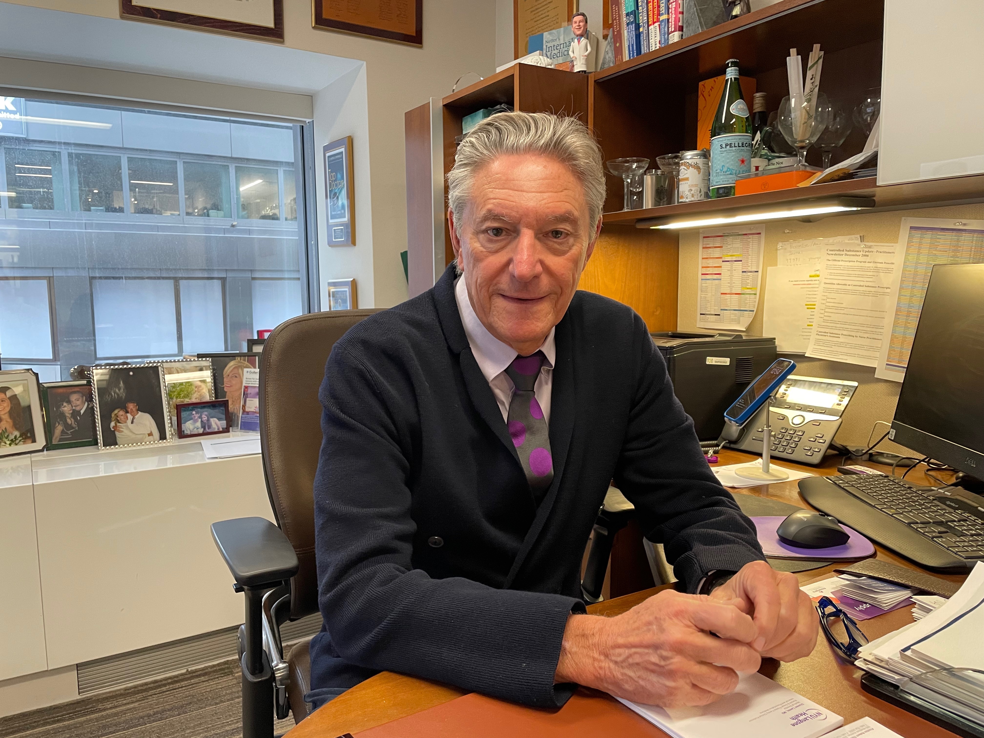 caption: Dr. Steven Lamm leads a comprehensive center for men's health at NYU Langone medical center in New York City.