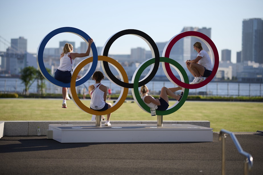 caption:  Athletes from Oregon and Washington state earned a ton of medals at the Tokyo Olympics.