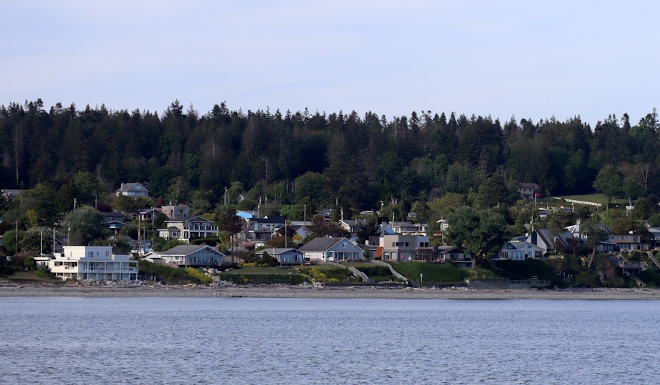 caption: The real estate market in Point Roberts, Washington, is hot despite the partial closure of the adjacent U.S.-Canada border.