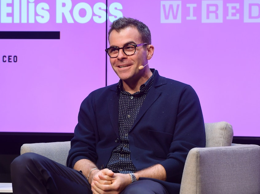 caption: Instagram's Adam Mosseri speaks onstage at the WIRED25 Summit 2019 in San Francisco. He said some users will no longer see the "like" counter, but it won't impact "the whole U.S. at once."