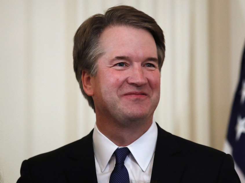 caption: Judge Brett Kavanaugh's wife and children have tested negative for COVID-19, according to a statement from the Supreme Court.