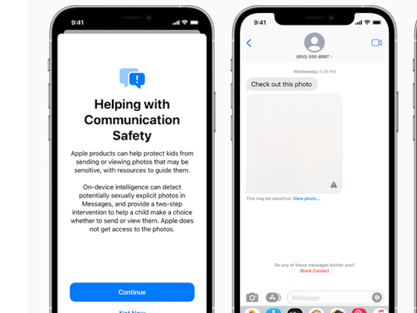 caption: Apple last week unveiled new features aimed at combating child sex abuse. The changes are being celebrated by families of sexual abuse survivors. But privacy advocates are fighting to stop it.
