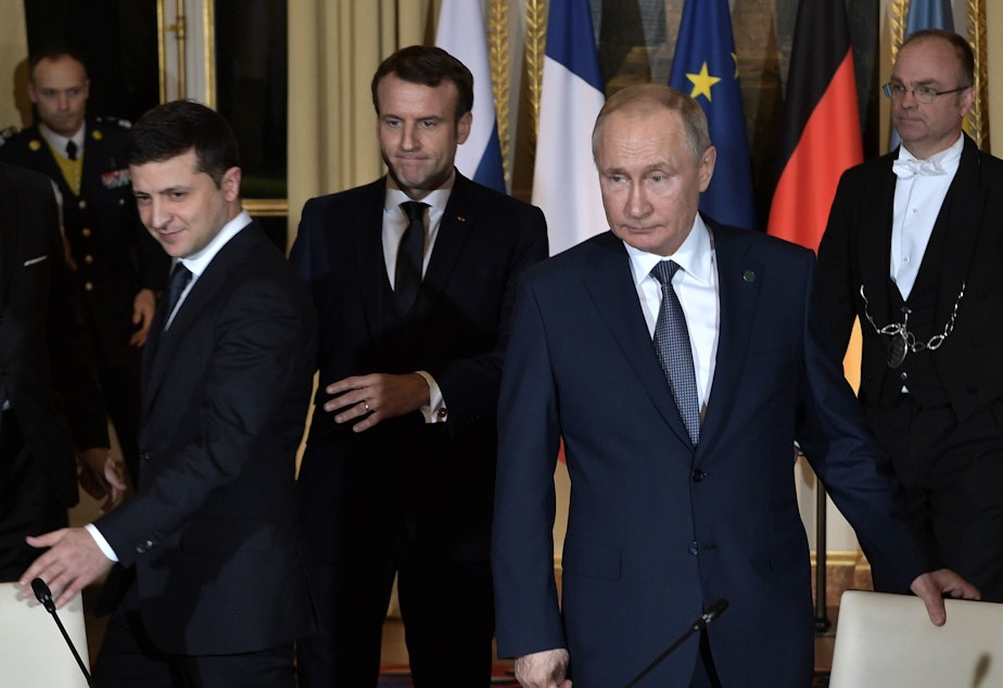 Kuow With Paris Peace Talks Putin And Zelenskiy Meet For First Time