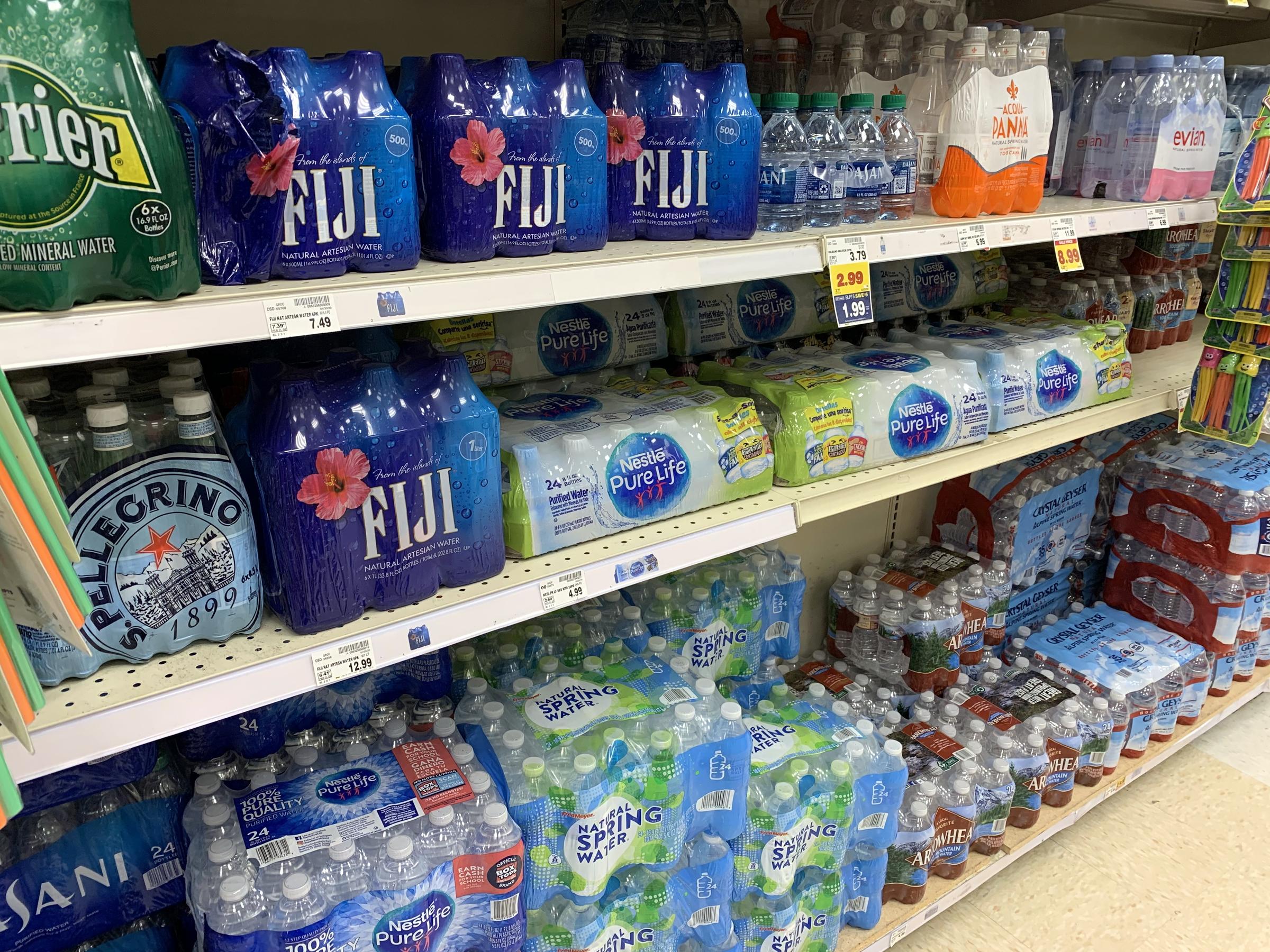 caption: Consumers looking for a healthier beverage have driven up sales of bottled water in the U.S steadily over the past decade.