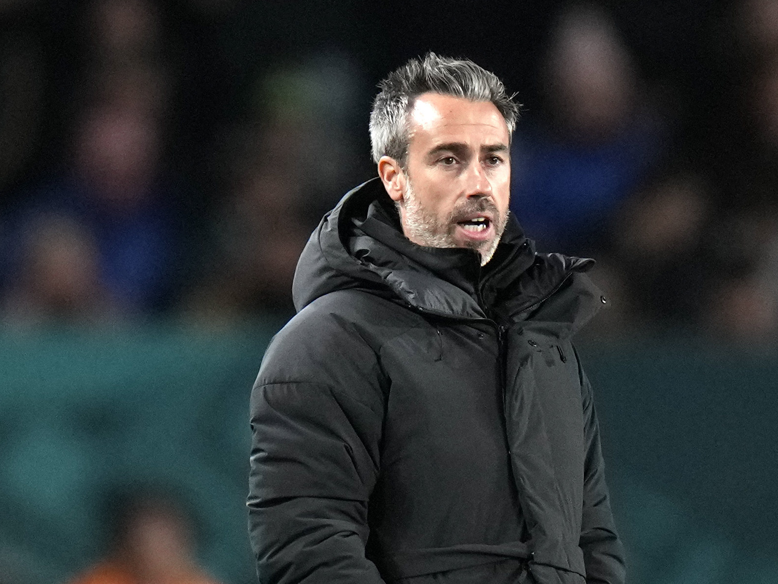 caption: Jorge Vilda stands during the Women's World Cup semifinal soccer match between Sweden and Spain in Auckland, New Zealand, on Aug. 15. Spain's soccer federation announced Vilda's dismissal as coach of the women's national team on Tuesday.