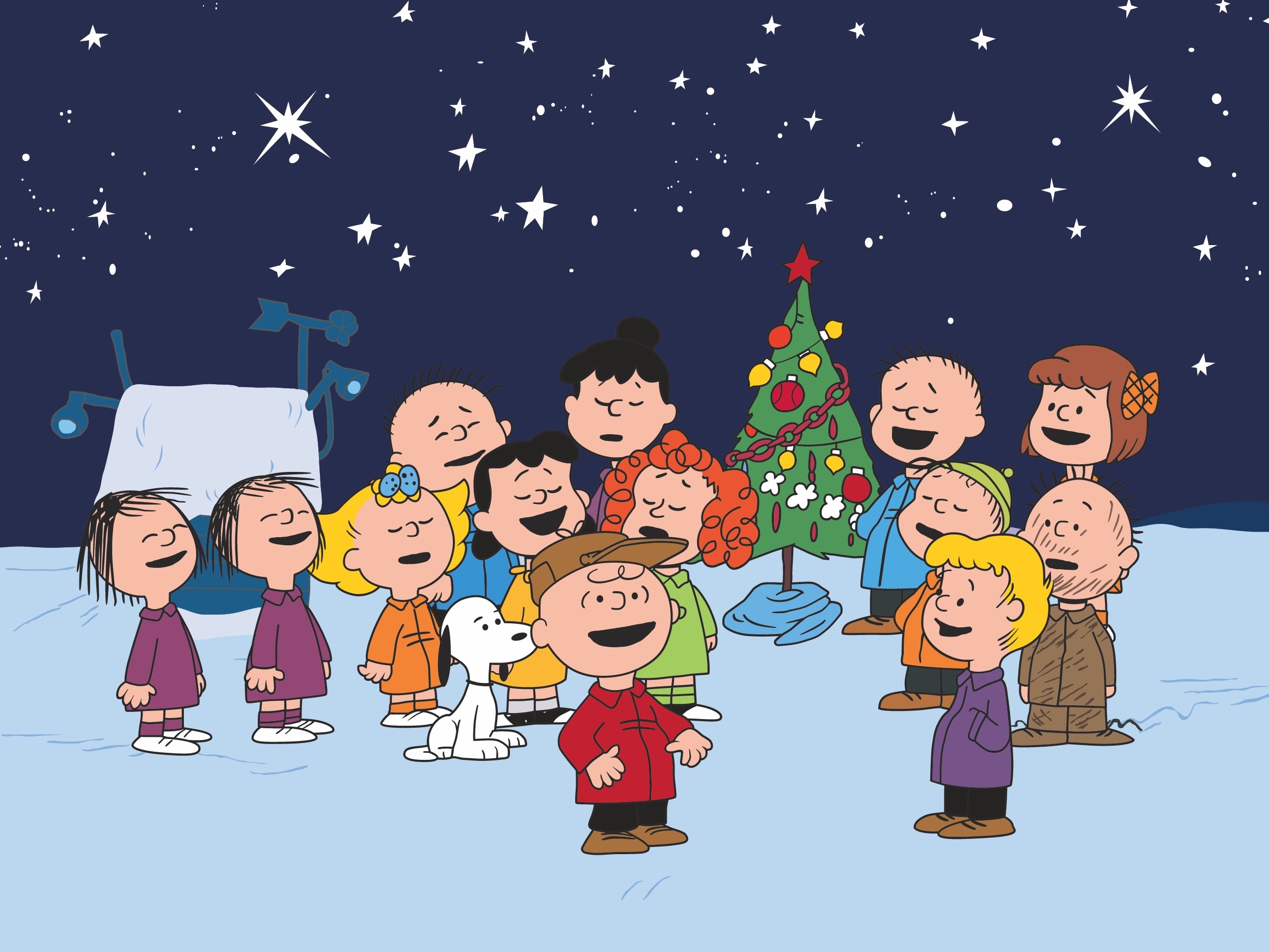 caption: A still from <em>A Charlie Brown Christmas</em> (1965).
