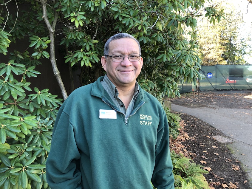 caption: Martin Ramirez is a mammal curator at Woodland Park Zoo in Seattle. 