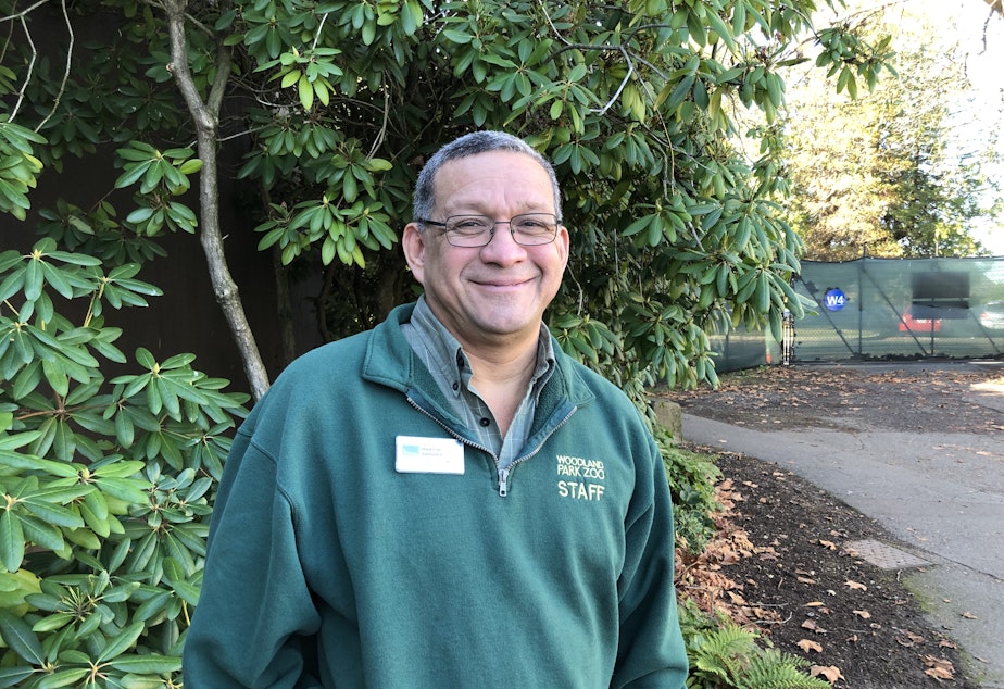 caption: Martin Ramirez is a mammal curator at Woodland Park Zoo in Seattle. 