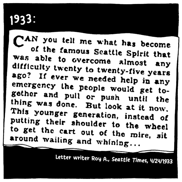 walk report 1933: Seattle? More like smells like no spirit! 
