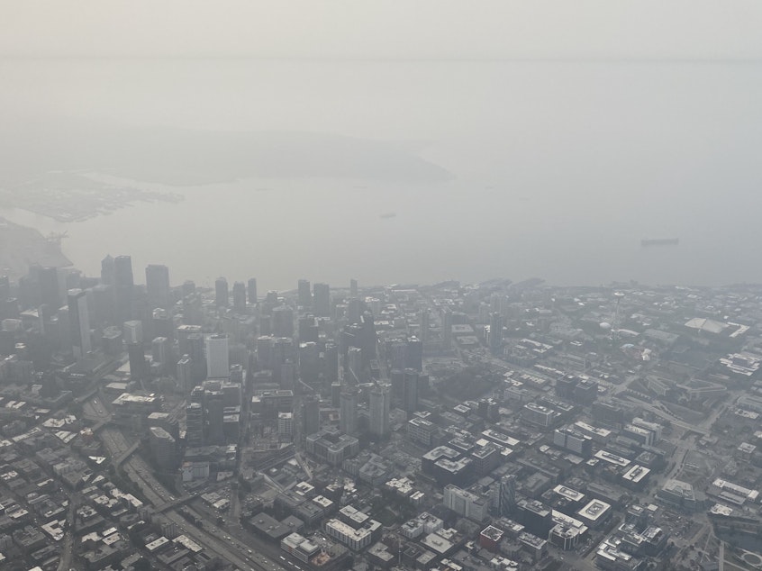 caption: In early September, Seattle had some of the worst air quality in the world because of wildfire smoke. The city is among the first to create smoke shelters for the most vulnerable.