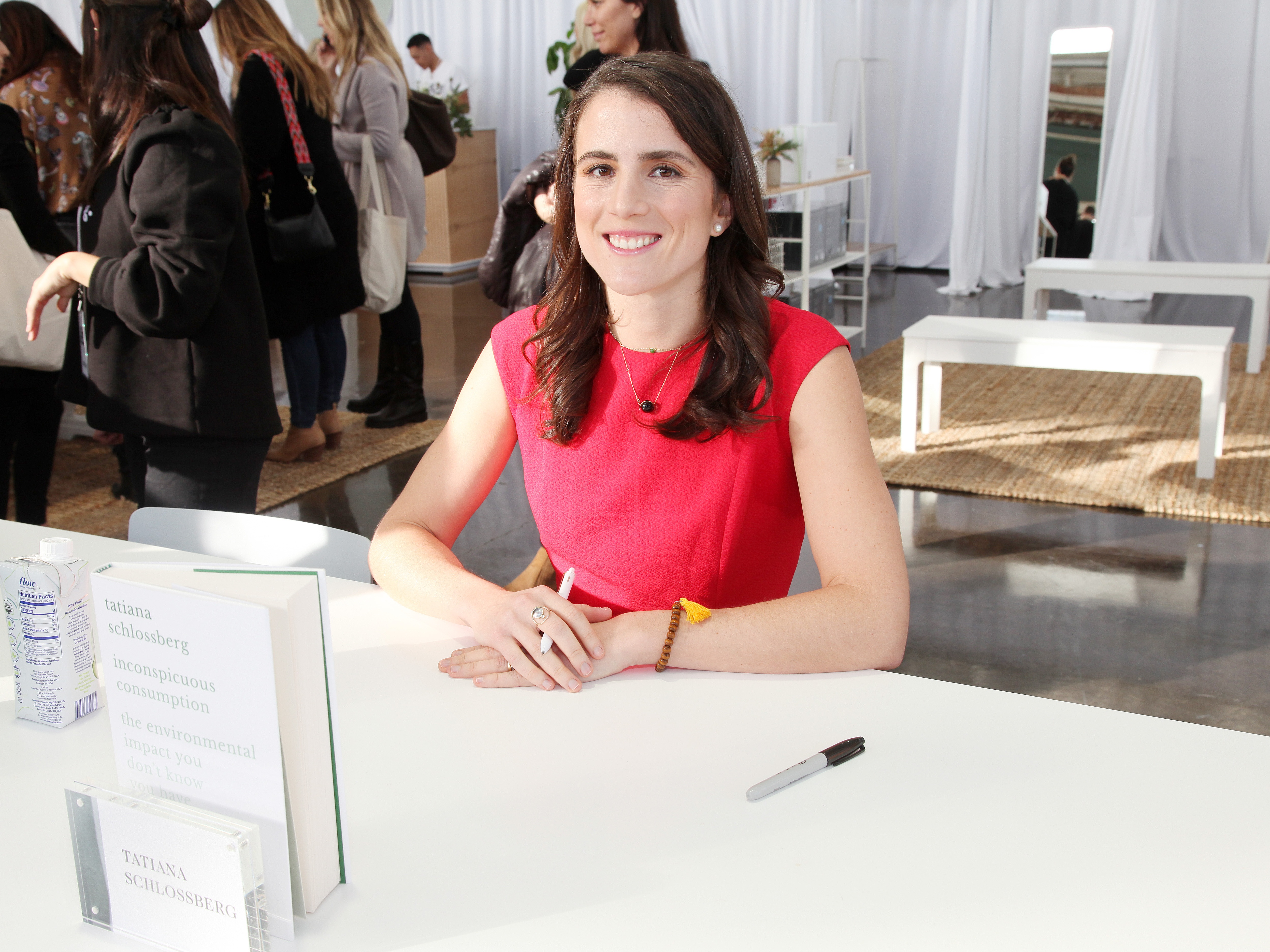 caption: Tatiana Schlossberg is pictured at her book signing in 2019 in Richmond, Calif. Schlossberg revealed in a November 22 story for <em>The New Yorker</em> that she had a rare form of cancer.