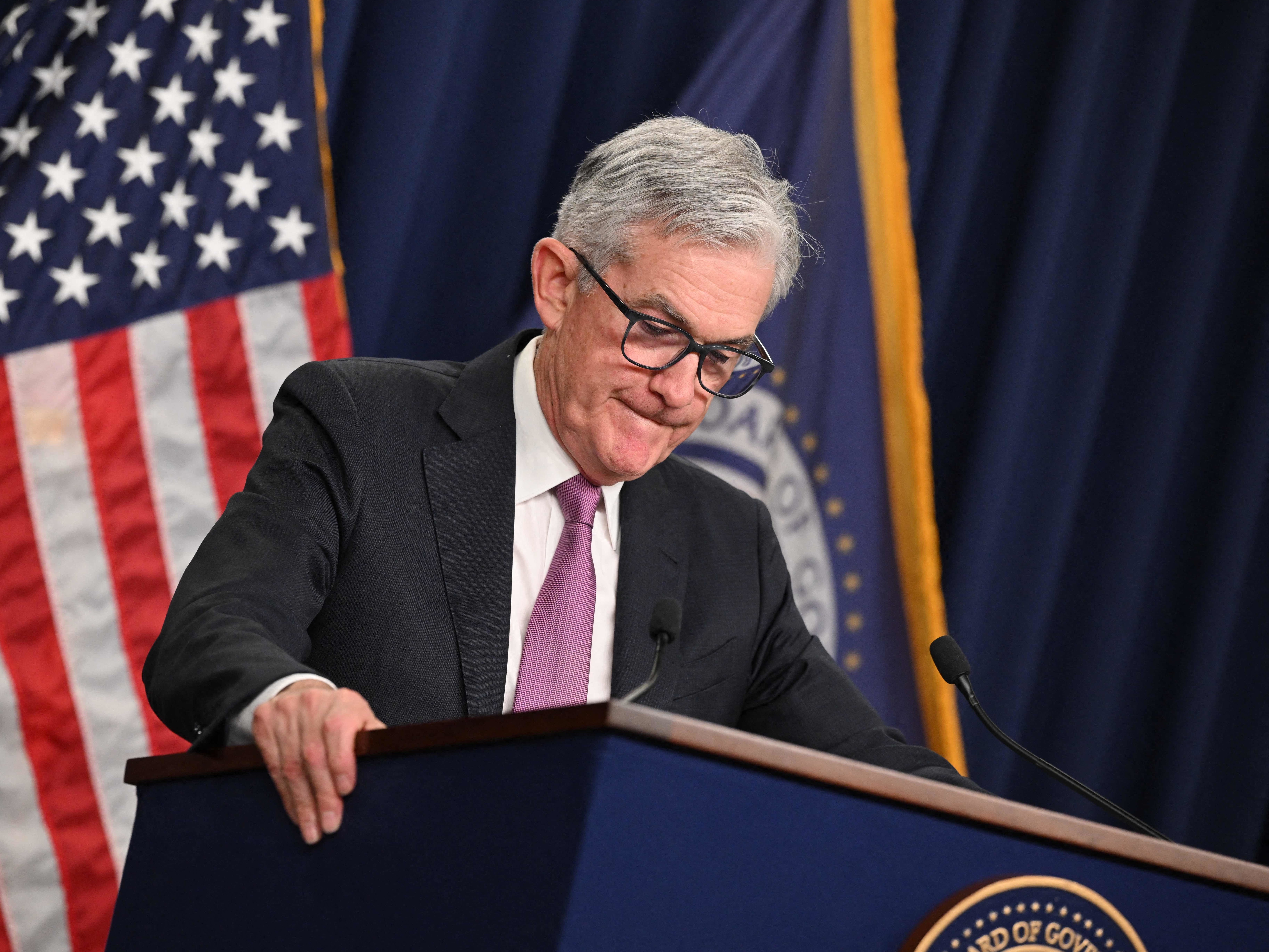caption: Federal Reserve Chair Jerome Powell says he and his colleagues have the tools to bring high inflation under control without starting a recession.