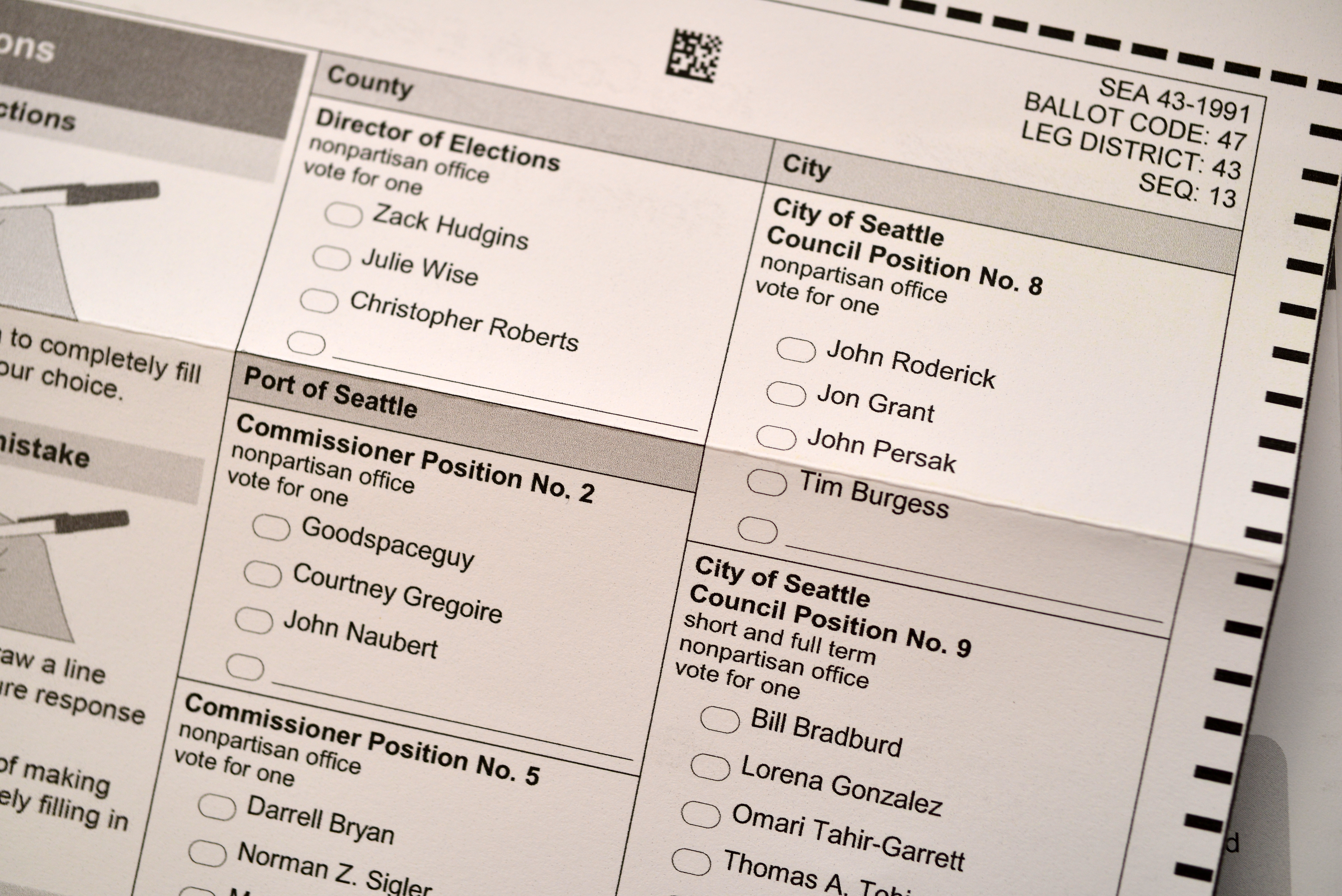 caption: King County primary ballot.