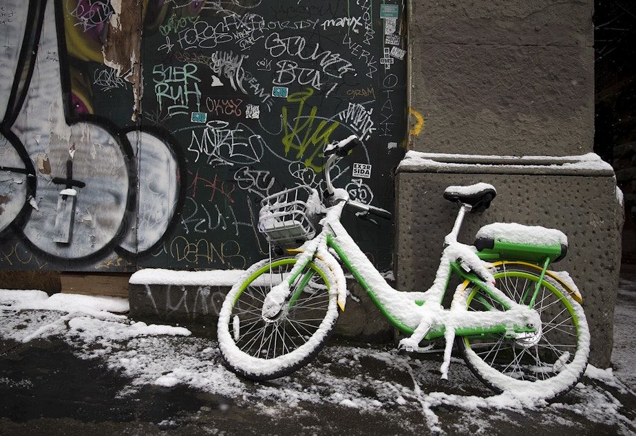 Kuow Lime Gives Its Seattle Bikes A Break For The Winter At Least
