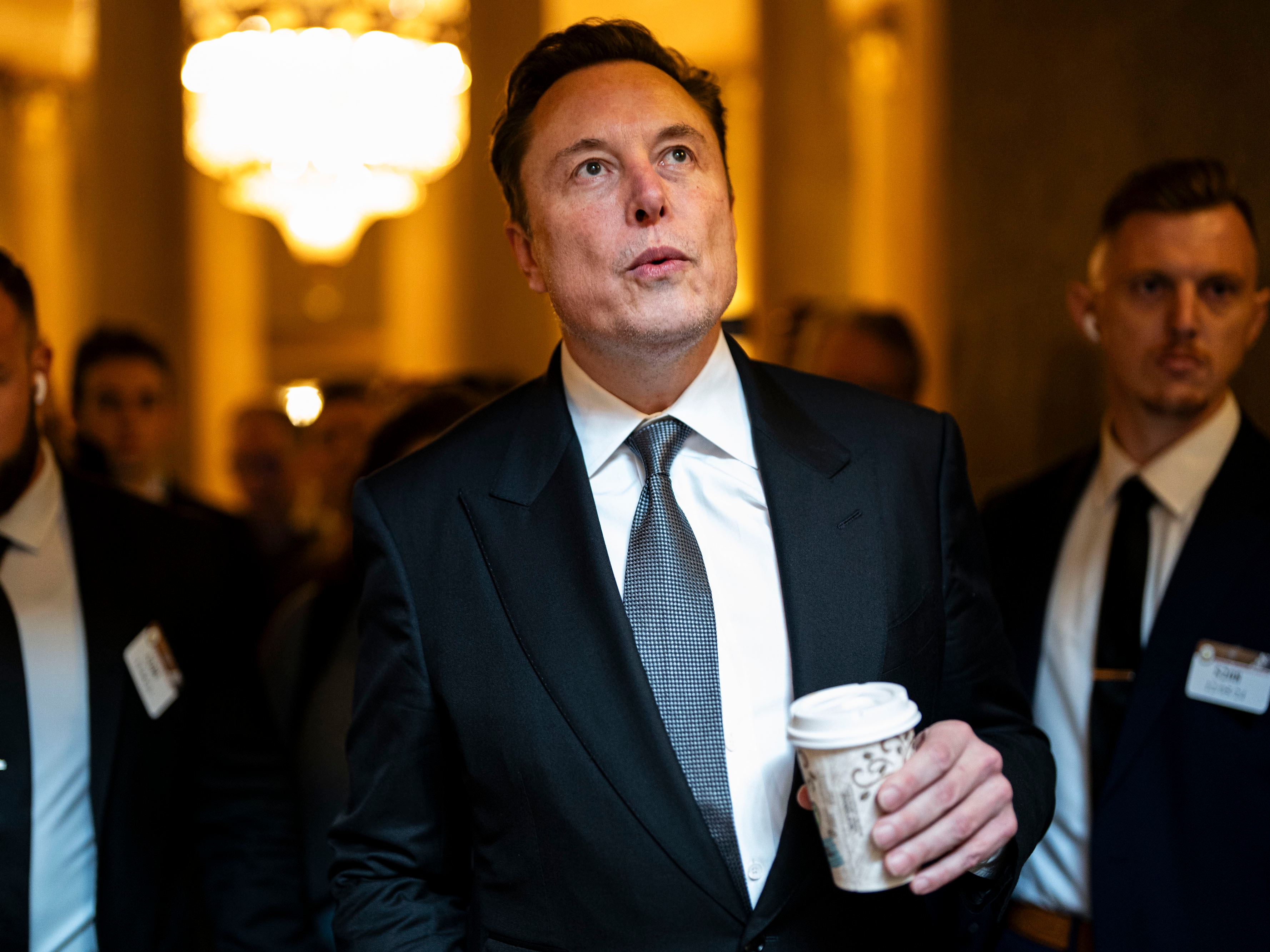 caption: Elon Musk is pictured at the U.S. Capitol on Dec. 5.