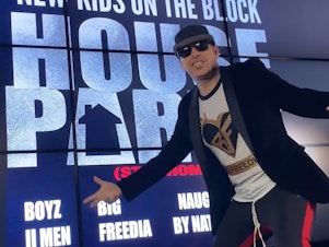 caption: New Kids on the Block's "House Party," featuring Boyz II Men, Big Freedia, Jordin Sparks and Naughty by Nature, is just one of the coronavirus quarantine-inspired songs released over the past months.