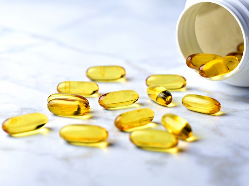 caption: Taking fish oil supplements to prevent cardiovascular disease and cancer may not be effective, a new study suggests.