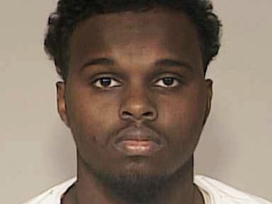 caption: Abdirizak Mohamed Warsame, of Eagan, Minn., shown here in December 2015, is one of nine men convicted of plotting to join the Islamic State group in Syria.
