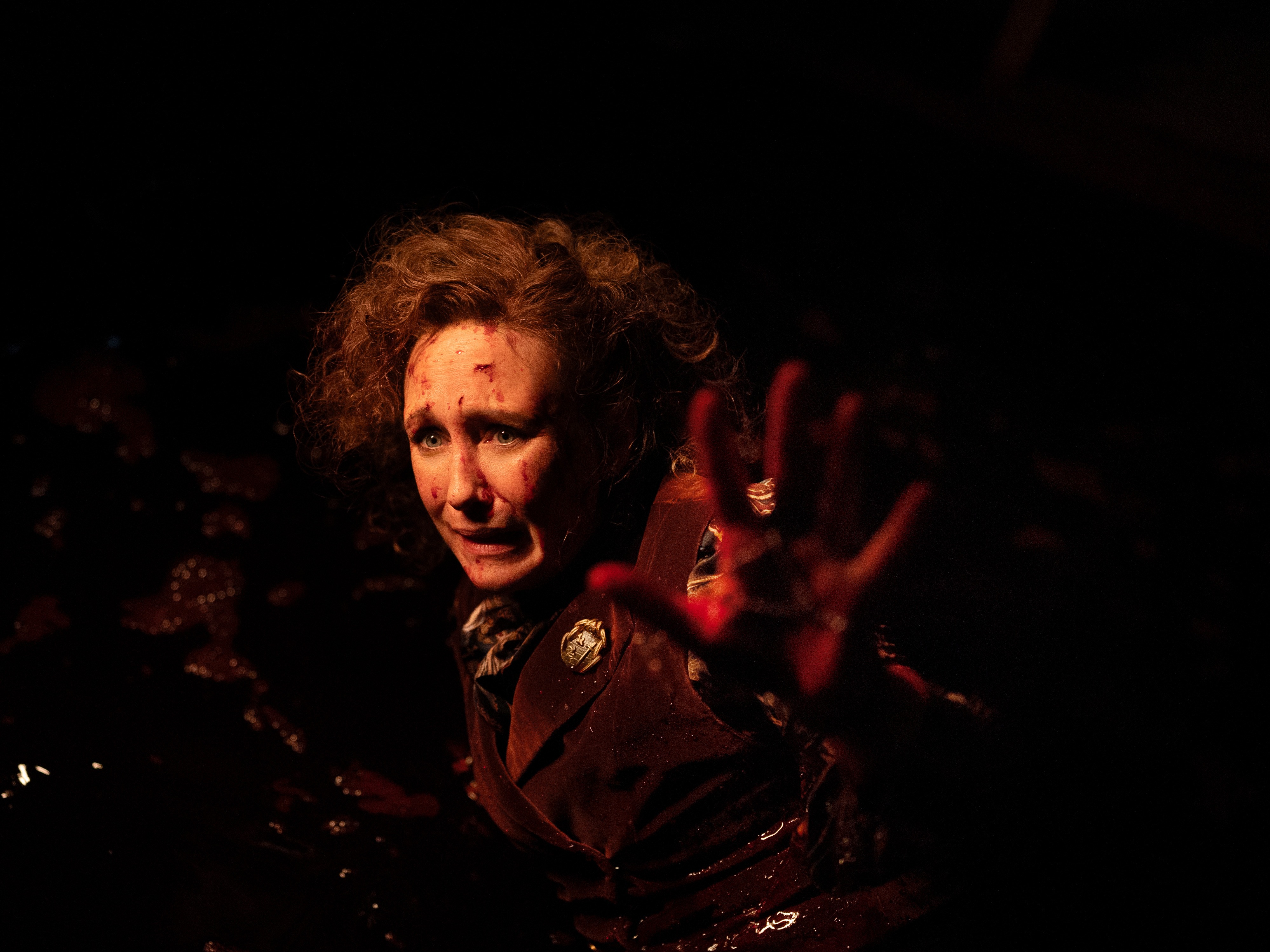 caption: Vera Farmiga plays Lorraine Warren in <em>The Conjuring: Last Rites</em>, out this weekend. Warren and her husband, Ed, were ghostbusters whose real-life cases inspired <em>The Conjuring</em> franchise.