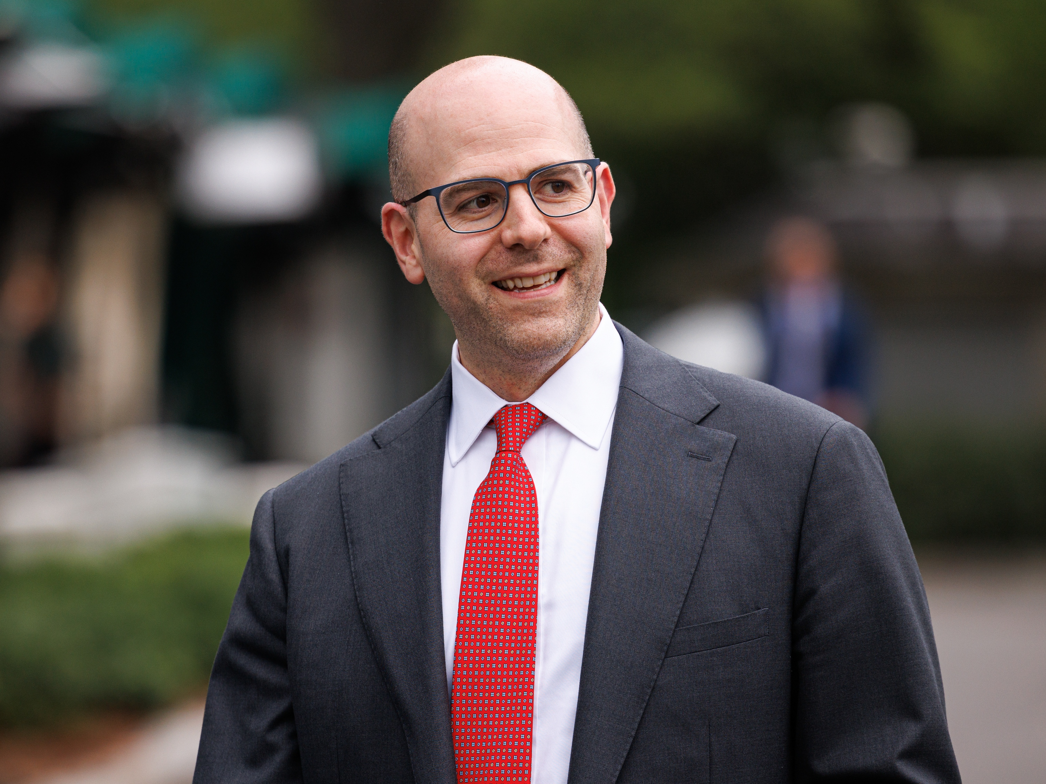 caption: Stephen Miran, pictured outside the White House in June, has been the chair of the White House Council of Economic Advisers since March.