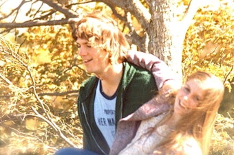 caption: Writer Sonya Lea and her husband Richard Bandy in high school in the 1970s.