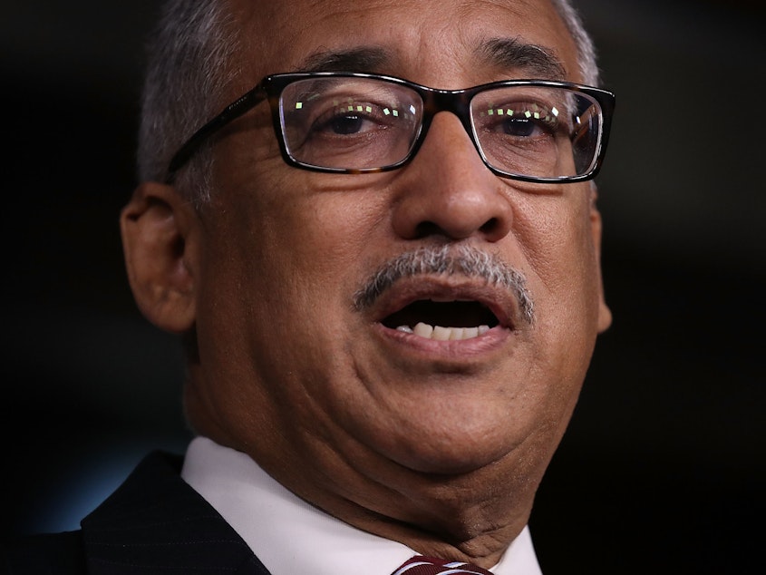 caption: House labor committee Chairman Bobby Scott, D-Va., has shepherded through his committee a bill that would gradually raise the federal minimum wage to $15 from $7.25 by 2024.
