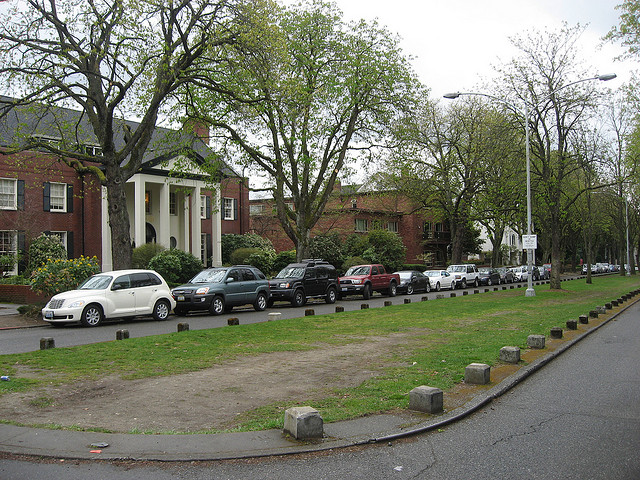 caption: Greek Row at the University of Washington.