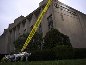 caption: Officials are treating Robert Bowers' attack on the Tree of Life Congregation as a hate crime.