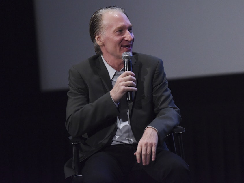 caption: Bill Maher says his show, without writers, "will not be as good."