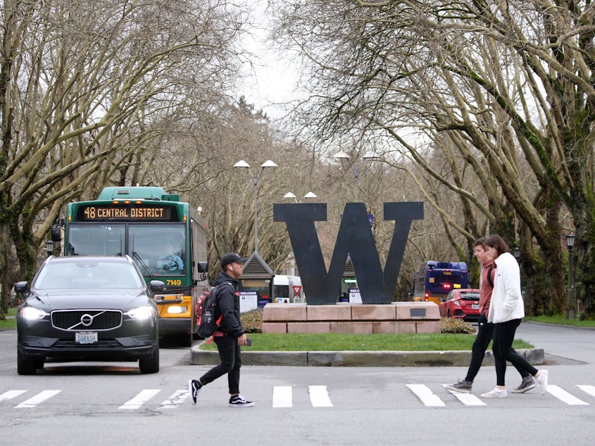 caption: The University of Washington, Seattle is one of several U.S. campuses that have canceled in-person classes in response to the spread of coronavirus.