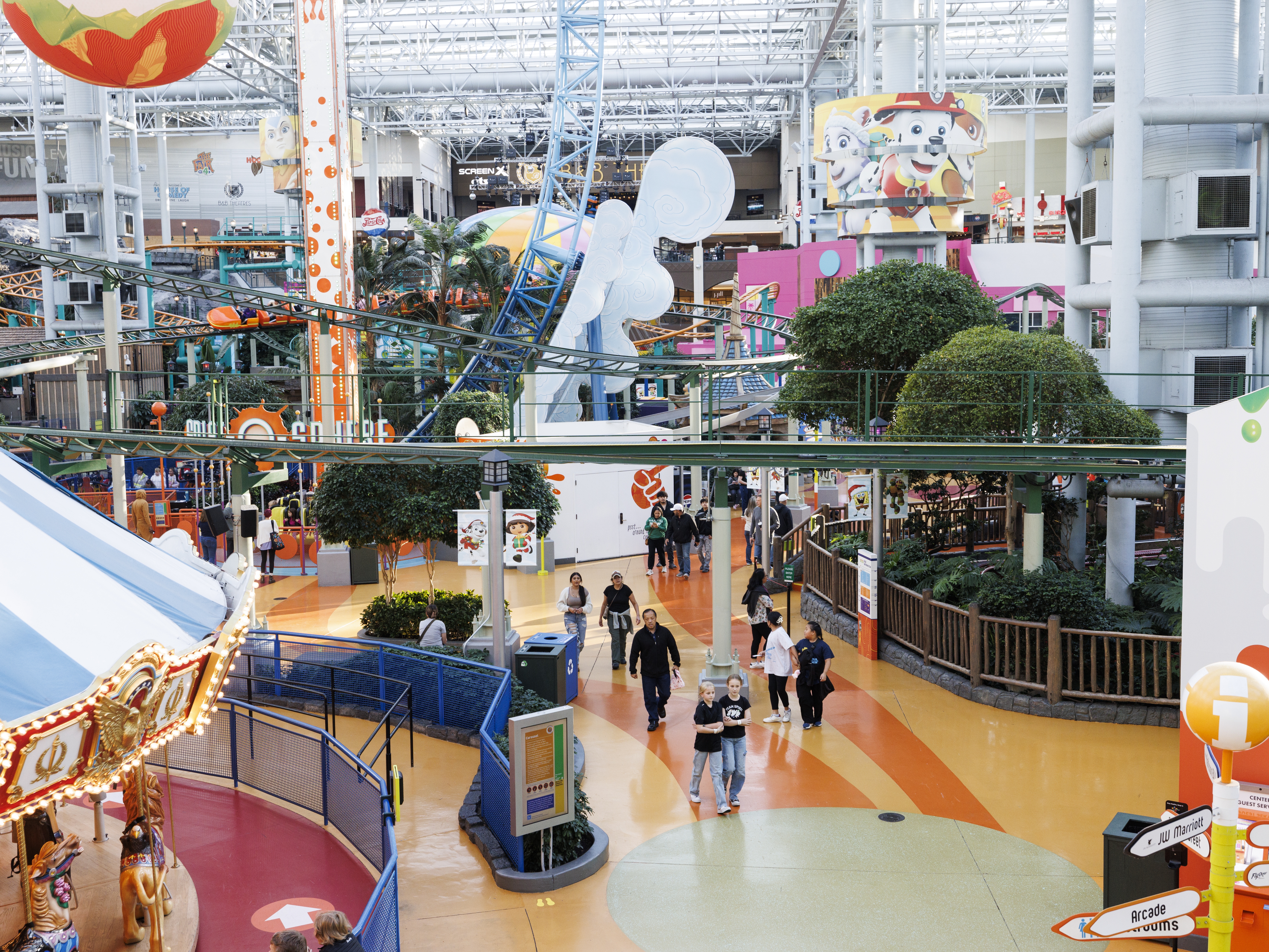 caption: Mall of America's amusement park is one of the ways the shopping center lures tourists and locals to make a day of their visit.