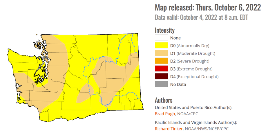 us drought conditions 10-6-22
