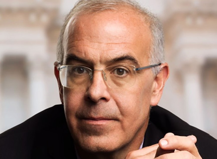caption: David Brooks most recent book is The Second Mountain The Quest for a Moral Life. 