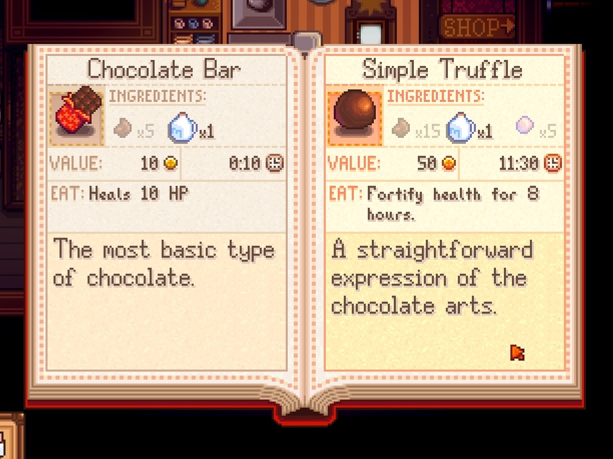 caption: Gamers can practice their chocolate-making arts in <em>Haunted Chocolatier.</em>