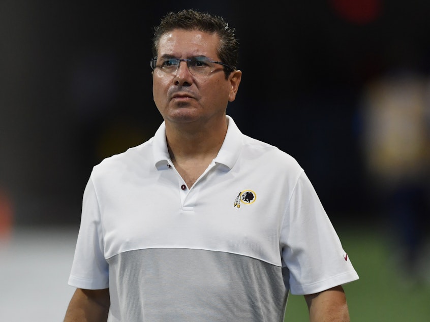 caption: After a <em>Washington Post </em>story reporting multiple instances of sexual harassment against female employees, the Washington NFL team's owner Dan Snyder said the alleged behavior had "no place in our franchise or society," and hired independent investigators to look at the allegations.